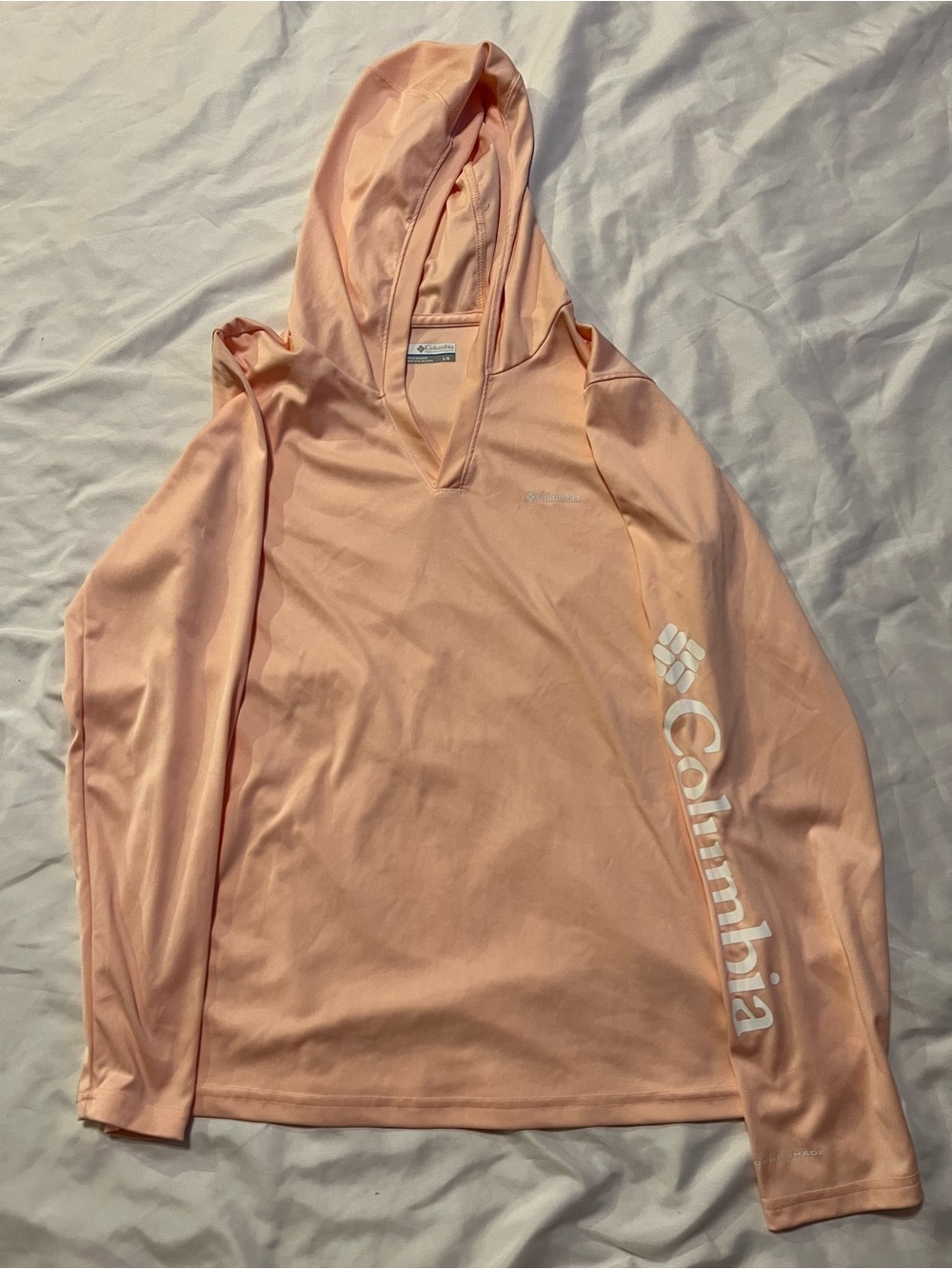 Columbia Peach Hooded Long-Sleeve Pullover